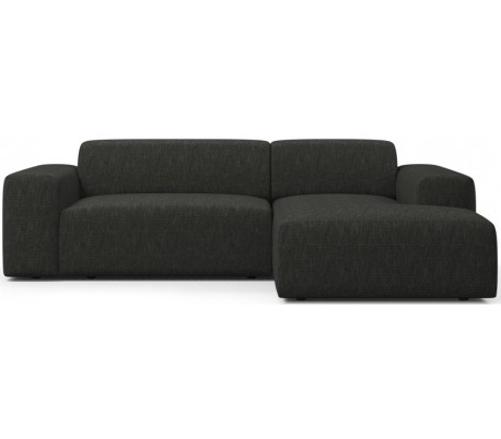 Karen højrevendt chaiselong sofa i polyester 250 x 185 cm - Grå