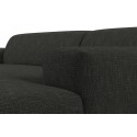 Karen højrevendt chaiselong sofa i polyester 250 x 185 cm - Grå