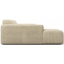 Karen venstrevendt chaiselong sofa i polyester 250 x 185 cm - Creme