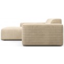 Karen venstrevendt chaiselong sofa i polyester 250 x 185 cm - Creme
