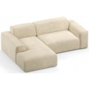 Karen venstrevendt chaiselong sofa i polyester 250 x 185 cm - Creme