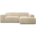Karen venstrevendt chaiselong sofa i corduroy 250 x 185 cm - Creme