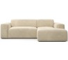 Karen højrevendt chaiselong sofa i corduroy 250 x 185 cm - Creme