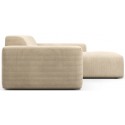 Karen venstrevendt chaiselong sofa i corduroy 250 x 185 cm - Creme