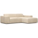 Karen venstrevendt chaiselong sofa i corduroy 250 x 185 cm - Creme