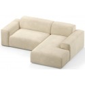 Karen venstrevendt chaiselong sofa i corduroy 250 x 185 cm - Creme