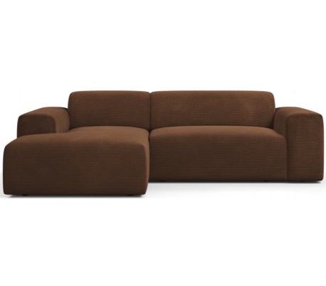 Karen venstrevendt chaiselong sofa i corduroy 250 x 185 cm - Creme