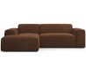 Karen venstrevendt chaiselong sofa i corduroy 250 x 185 cm - Brun