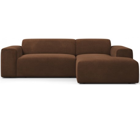 Karen højrevendt chaiselong sofa i corduroy 250 x 185 cm - Creme