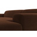 Karen højrevendt chaiselong sofa i corduroy 250 x 185 cm - Creme