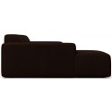 Karen venstrevendt chaiselong sofa i corduroy 250 x 185 cm - Brun