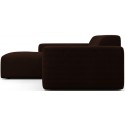 Karen venstrevendt chaiselong sofa i corduroy 250 x 185 cm - Brun