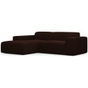 Karen venstrevendt chaiselong sofa i corduroy 250 x 185 cm - Brun
