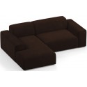 Karen venstrevendt chaiselong sofa i corduroy 250 x 185 cm - Brun