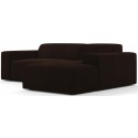 Karen højrevendt chaiselong sofa i corduroy 250 x 185 cm - Brun