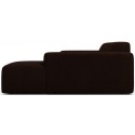 Karen højrevendt chaiselong sofa i corduroy 250 x 185 cm - Brun