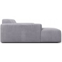 Karen venstrevendt chaiselong sofa i corduroy 250 x 185 cm - Turkis