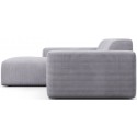 Karen venstrevendt chaiselong sofa i corduroy 250 x 185 cm - Turkis