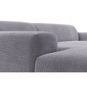 Karen venstrevendt chaiselong sofa i corduroy 250 x 185 cm - Turkis