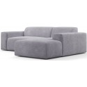 Karen højrevendt chaiselong sofa i corduroy 250 x 185 cm - Turkis