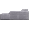 Karen højrevendt chaiselong sofa i corduroy 250 x 185 cm - Turkis
