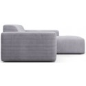 Karen højrevendt chaiselong sofa i corduroy 250 x 185 cm - Turkis