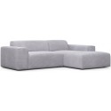 Karen højrevendt chaiselong sofa i corduroy 250 x 185 cm - Turkis