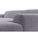 Karen højrevendt chaiselong sofa i corduroy 250 x 185 cm - Turkis