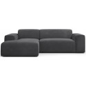 Karen venstrevendt chaiselong sofa i corduroy 250 x 185 cm - Grå