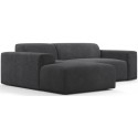 Karen venstrevendt chaiselong sofa i corduroy 250 x 185 cm - Grå