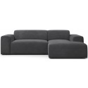 Karen højrevendt chaiselong sofa i corduroy 250 x 185 cm - Grå