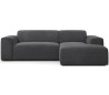 Karen højrevendt chaiselong sofa i corduroy 250 x 185 cm - Antracit