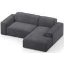 Karen højrevendt chaiselong sofa i corduroy 250 x 185 cm - Grå