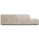 Karen venstrevendt chaiselong sofa i velour 250 x 185 cm - Beige
