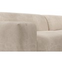 Karen venstrevendt chaiselong sofa i velour 250 x 185 cm - Beige