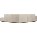 Karen Big venstrevendt chaiselong sofa i velour 260 x 250 cm - Beige
