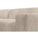 Karen Big venstrevendt chaiselong sofa i velour 260 x 250 cm - Beige