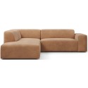 Karen Big venstrevendt chaiselong sofa i velour 260 x 250 cm - Beige