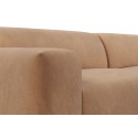 Karen Big venstrevendt chaiselong sofa i velour 260 x 250 cm - Beige