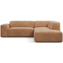 Karen Big højrevendt chaiselong sofa i velour 260 x 250 cm - Beige