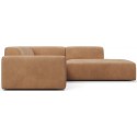 Karen Big højrevendt chaiselong sofa i velour 260 x 250 cm - Beige