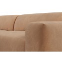 Karen Big højrevendt chaiselong sofa i velour 260 x 250 cm - Beige