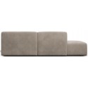 Karen Big venstrevendt chaiselong sofa i velour 260 x 250 cm - Kamelbrun