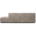 Karen Big højrevendt chaiselong sofa i velour 260 x 250 cm - Kamelbrun