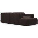 Karen Big venstrevendt chaiselong sofa i velour 260 x 250 cm - Taupe