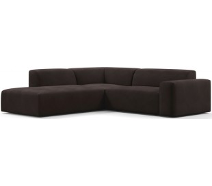 Karen Big venstrevendt chaiselong sofa i velour 260 x 250 cm - Taupe 2