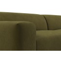 Karen Big venstrevendt chaiselong sofa i velour 260 x 250 cm - Mørkebrun