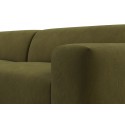 Karen Big højrevendt chaiselong sofa i velour 260 x 250 cm - Mørkebrun