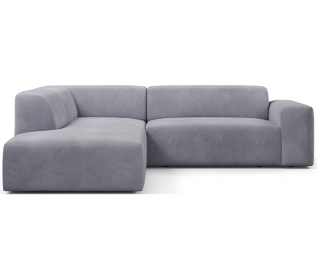 Karen Big venstrevendt chaiselong sofa i velour 260 x 250 cm - Lilac