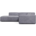 Karen Big venstrevendt chaiselong sofa i velour 260 x 250 cm - Lilac